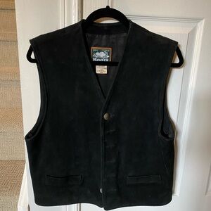 Roots suede vest, unisex, 90’s vintage